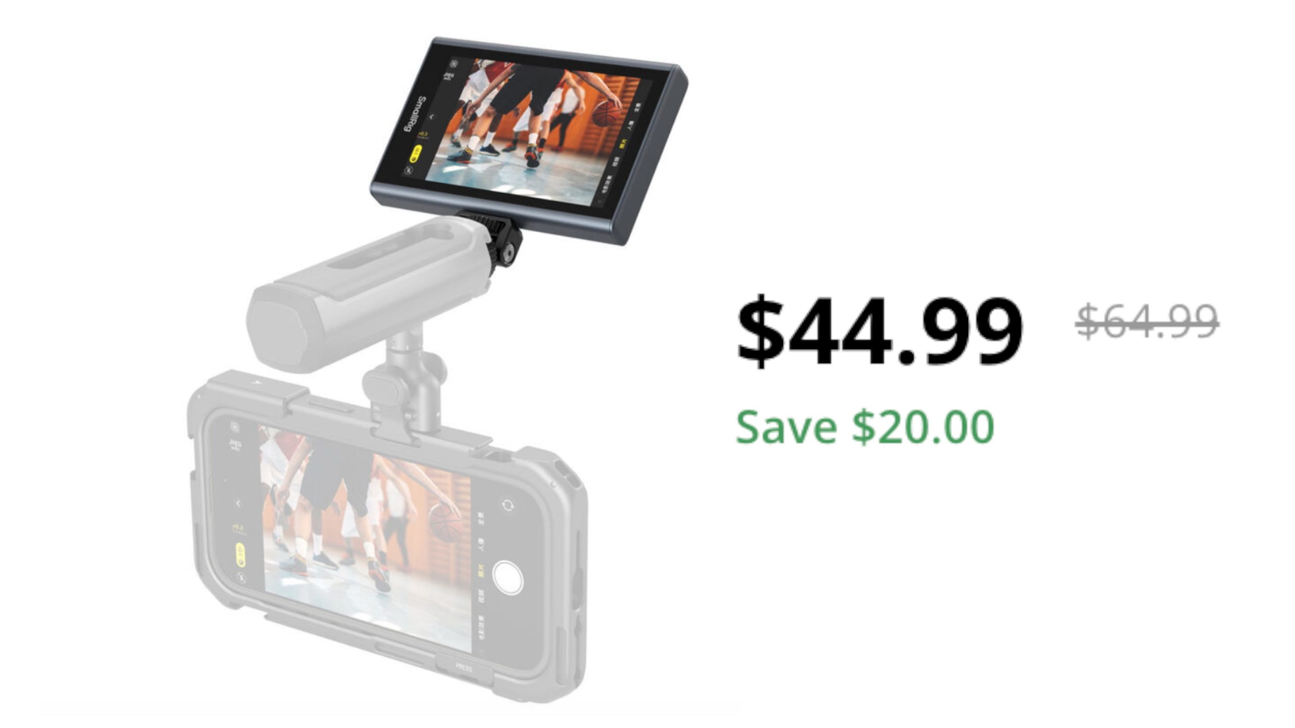 SmallRig Wireless Video Phone Monitor on sale for $44.99 USD - Newsshooter