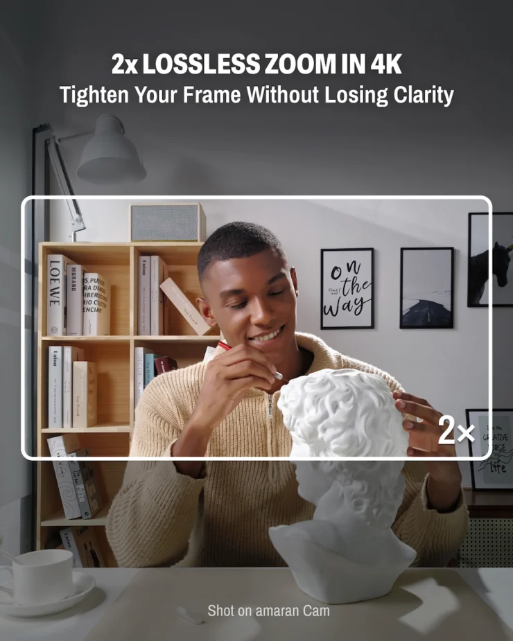 amaran Cam– a 4K60 Webcam with Auto Lighting feature