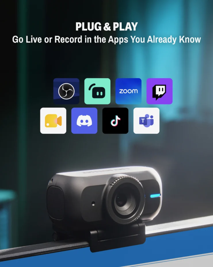 amaran Cam– a 4K60 Webcam with Auto Lighting feature