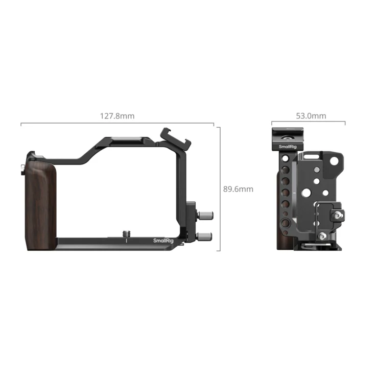 Вид сбоку на клетку SmallRig для Sigma FP2