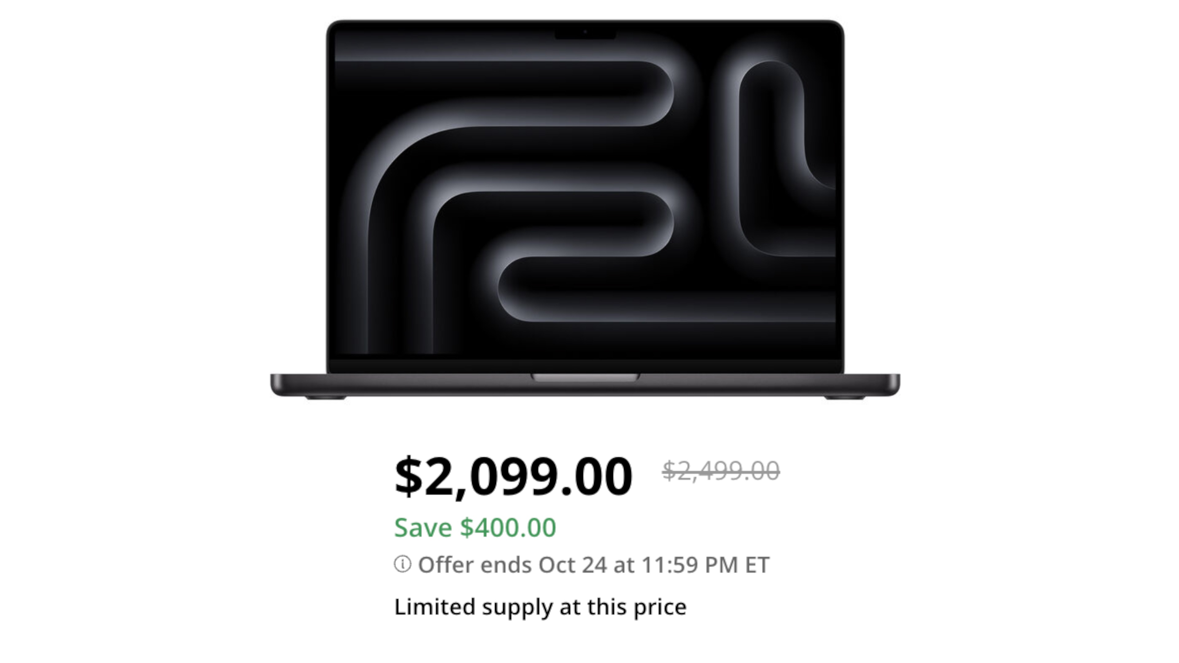 Save $400 USD on the Apple 14″ MacBook Pro (M5 Pro, Space Black)
