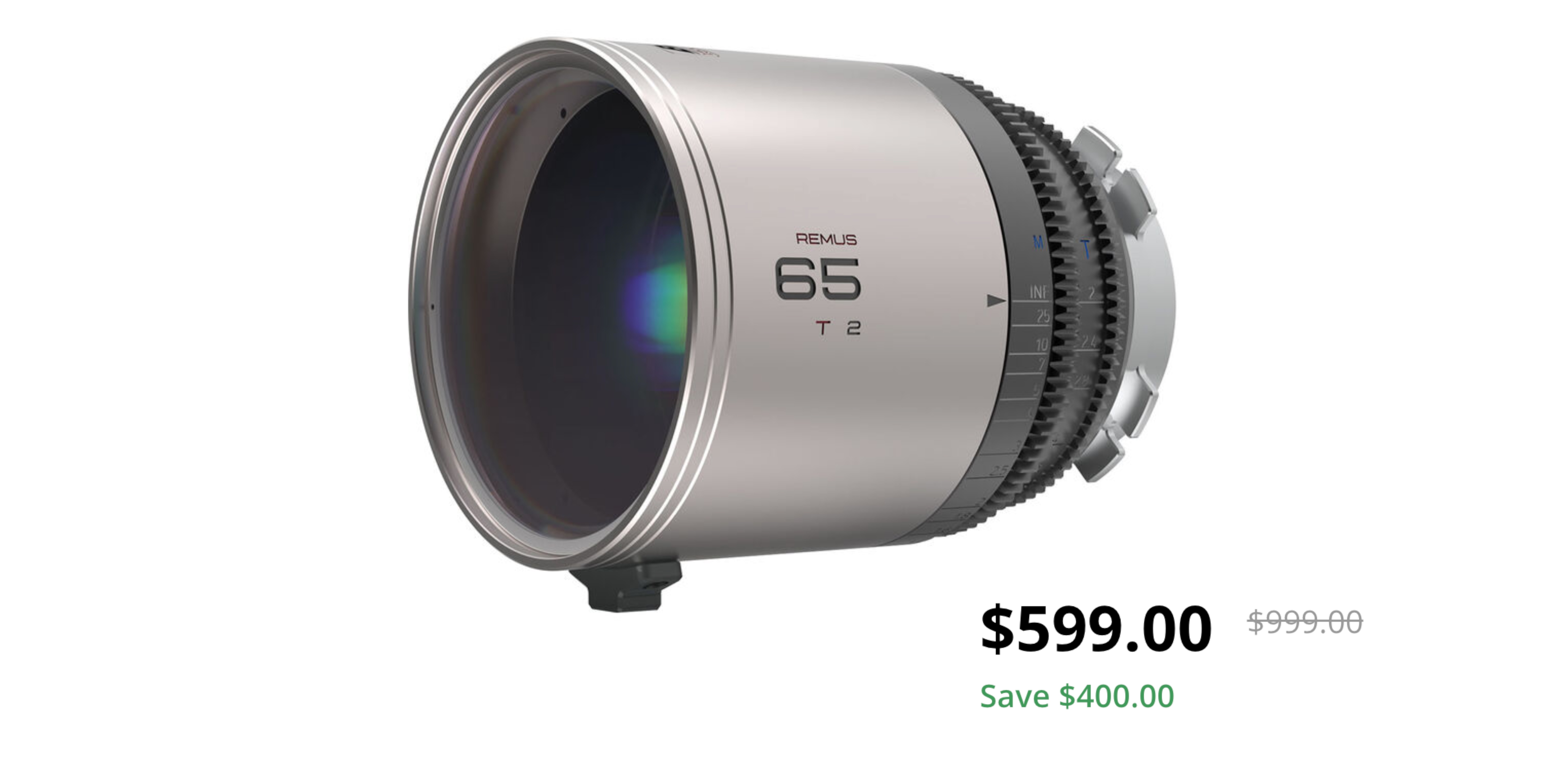 Webcam Lens BLAZAR LENS Remus 65mm T2.0 Full-Frame 1.5x Anamorphic Lens (ARRI PL ...
