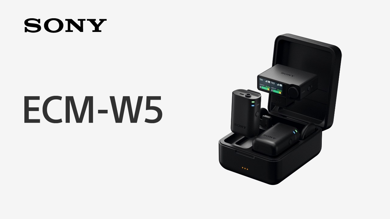 Microphan Sony ECM-W5 Wireless Microphone System with Audio Recording - Newsshooter