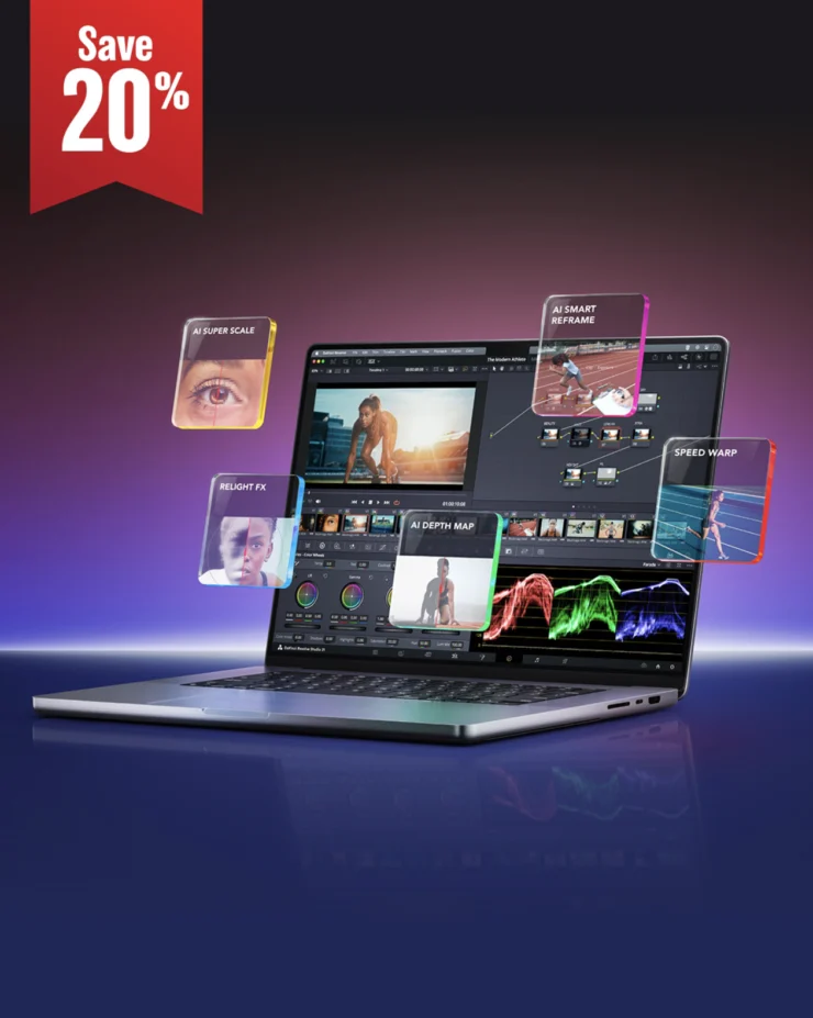 Blackmagic DaVinci Resolve Studio 20% Off - Newsshooter