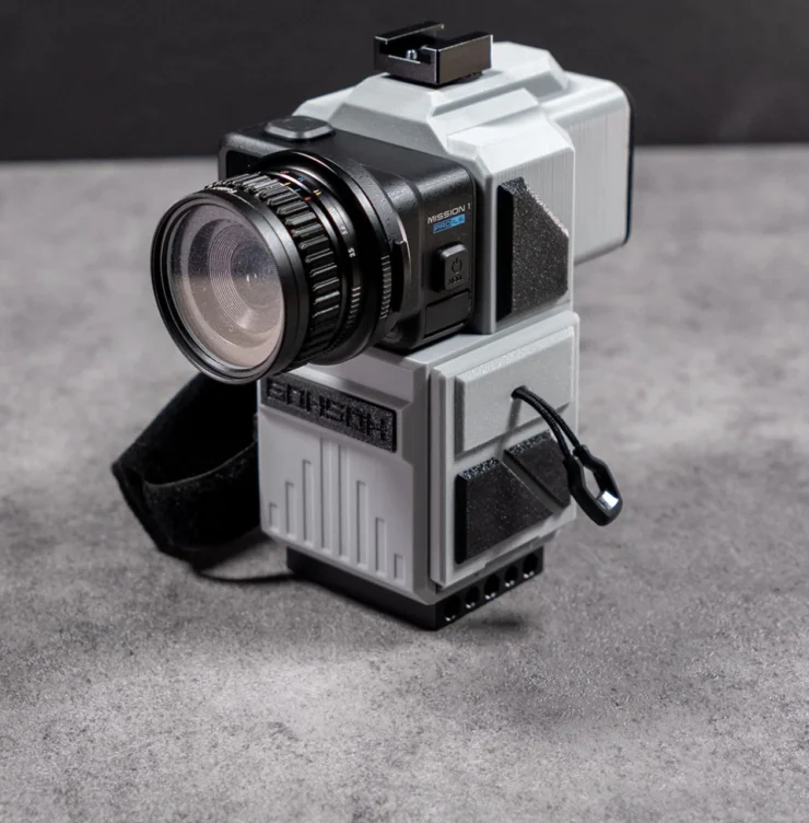 6OH5OH MINI 60–  MiniDV-Inspired Camera Rig for the GoPro MISSION 1, MISSION 1 ILS & HERO 9-13 Black