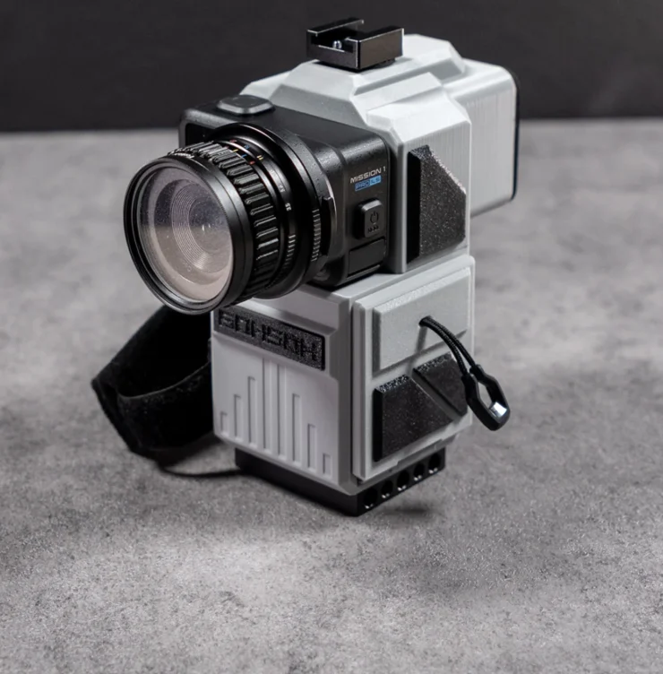 6OH5OH MINI 60–  MiniDV-Inspired Camera Rig for the GoPro MISSION 1, MISSION 1 ILS & HERO 9-13 Black