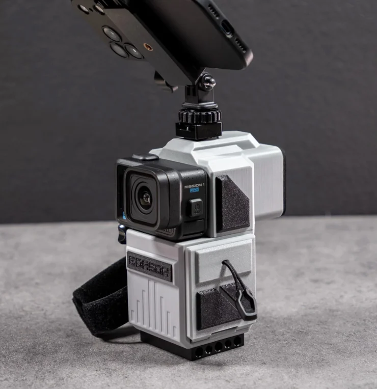 6OH5OH MINI 60–  MiniDV-Inspired Camera Rig for the GoPro MISSION 1, MISSION 1 ILS & HERO 9-13 Black