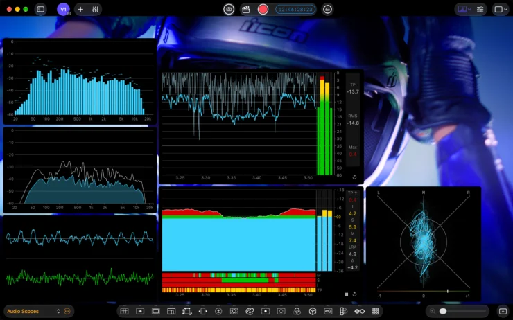 CineMon 2.0 audio scopes Mac Аудиоскопы и измерители громкости в CineMon 2.0 на Mac